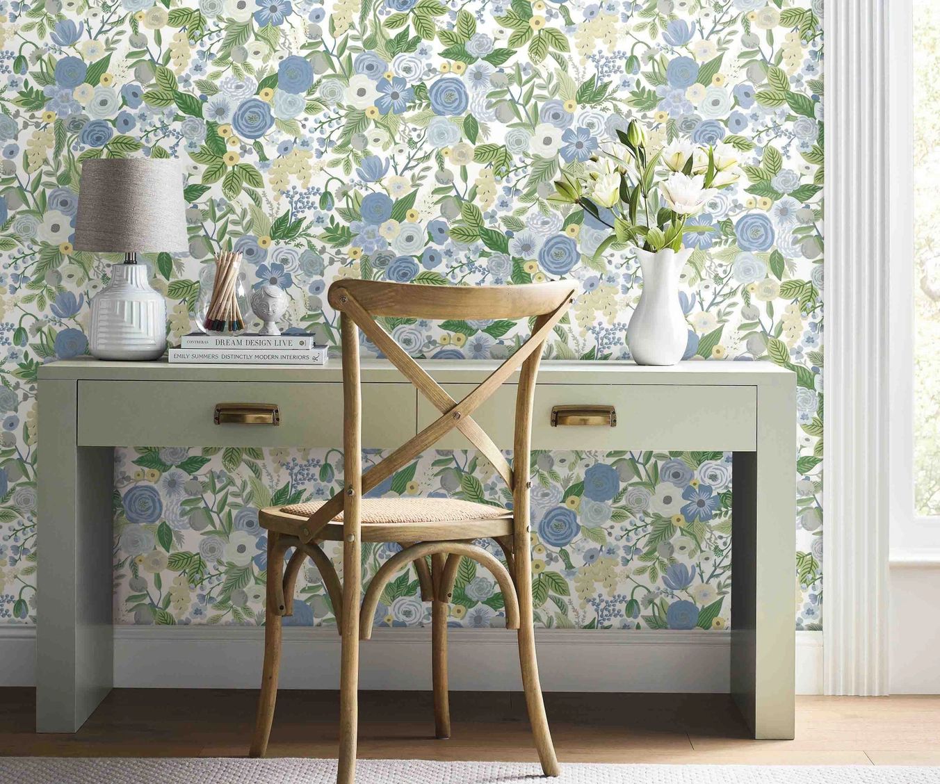 Wallpaper Sample with ForgetMeNots Jigsaw Puzzle by William Morris   Pixels